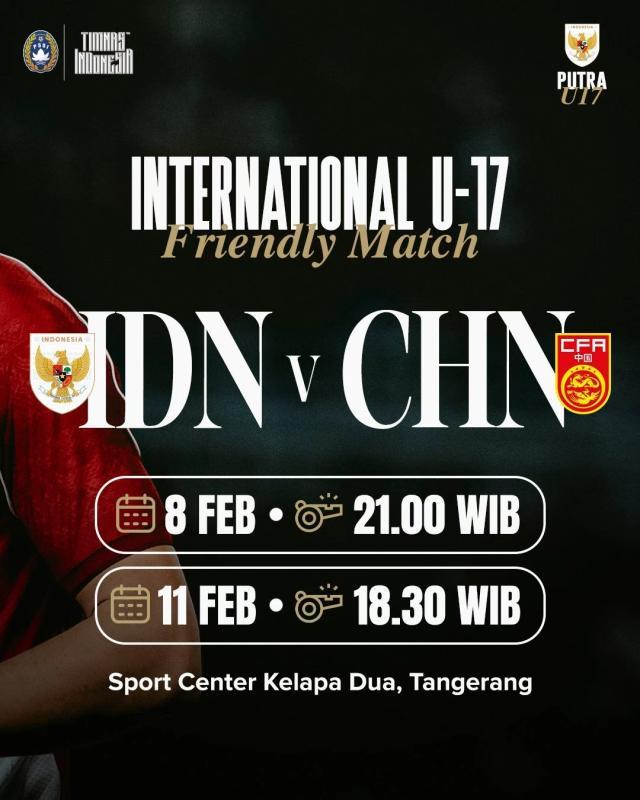 世界杯比赛直播平台-马不停蹄！国少队将赴印尼 2月8日、11日热身两场